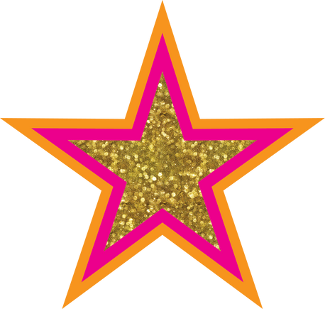 Glitter Star - Gold